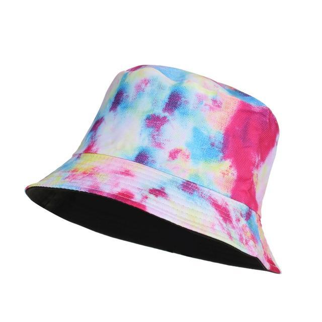 New Kpop Bucket Hat Women Embroidery Letters Double Side Cotton Reversible Sun Protection Cap Men's Panama Hat Fisherman Hats