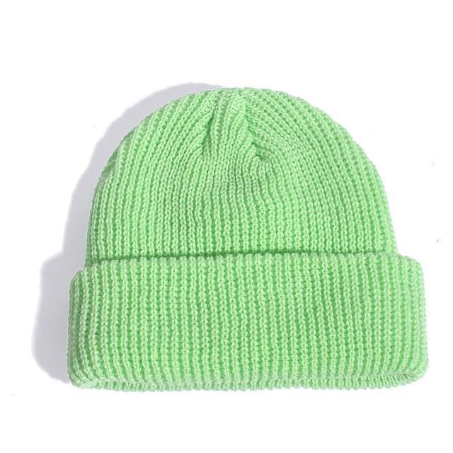 Fashion Hip Hop Beanie Knitted Hat Men Skullcap Women Winter Warm Brimless Baggy Melon Cap Cuff Docker Fisherman Beanies Hats