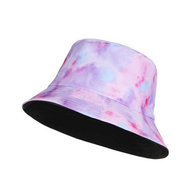 New Kpop Bucket Hat Women Embroidery Letters Double Side Cotton Reversible Sun Protection Cap Men's Panama Hat Fisherman Hats