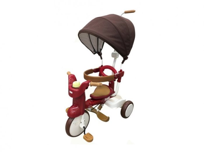 3-in-1 Folding Tricycle with Canopy