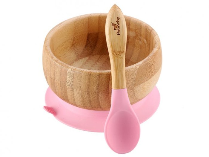 Bamboo Suction Baby Bowl & Spoon