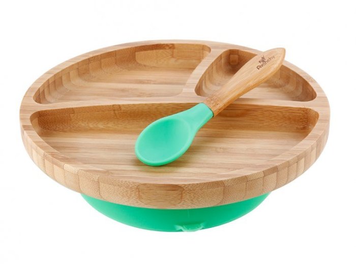 Bamboo Suction Toddler Plate & Spoon