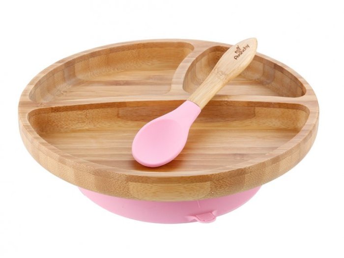 Bamboo Suction Toddler Plate & Spoon