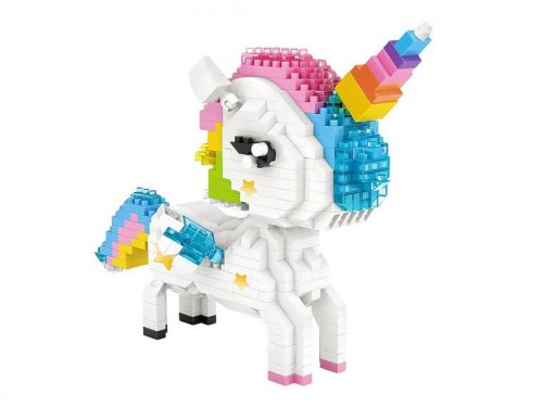 Rainbow Unicorn Mini Building Blocks