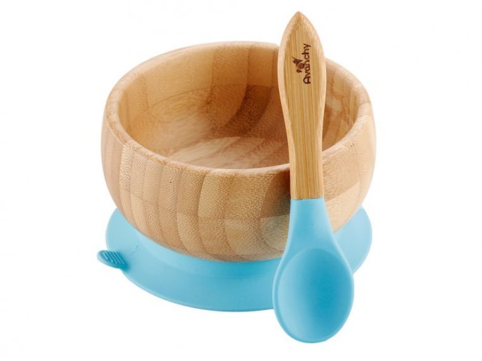 Bamboo Suction Baby Bowl & Spoon