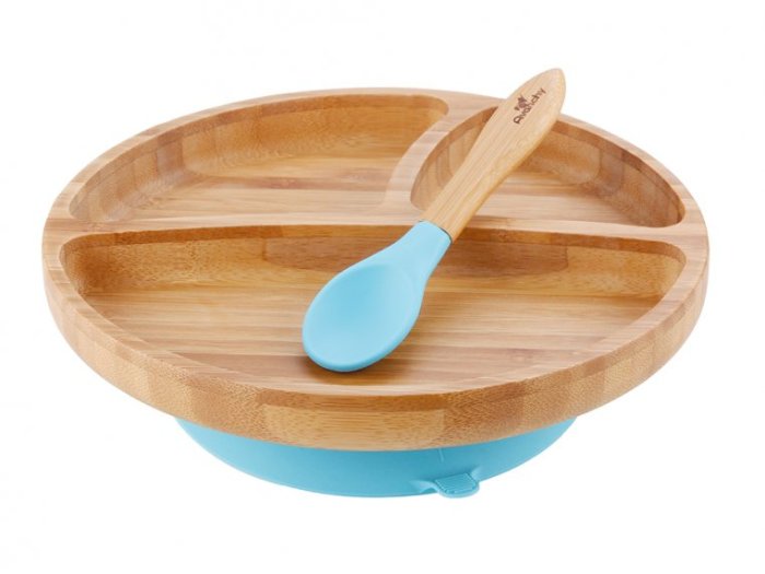 Bamboo Suction Toddler Plate & Spoon