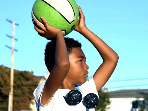 Kid' Wearable Hands Free Fan