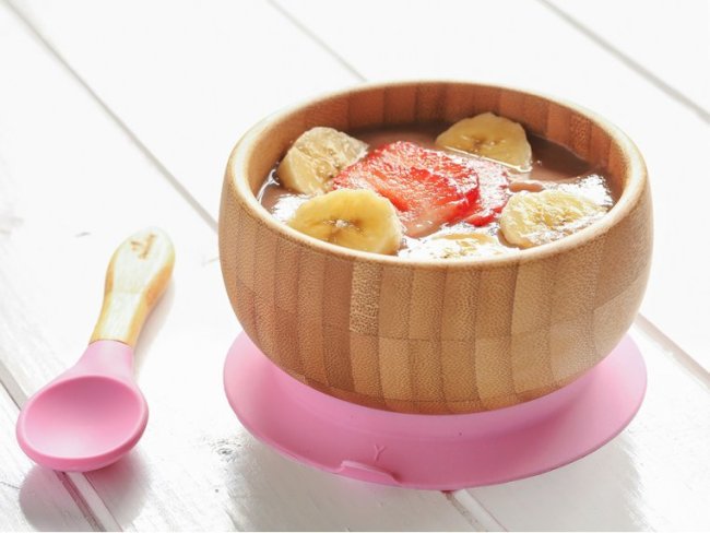 Bamboo Suction Baby Bowl & Spoon