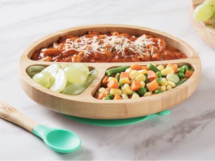 Bamboo Suction Toddler Plate & Spoon