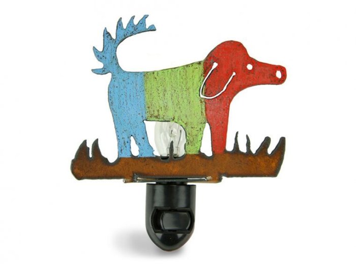 Reclaimed Metal Animal Night Light