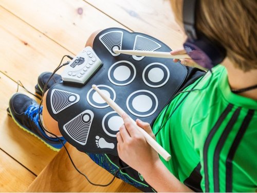 Flexible Roll-Up Drum Kit