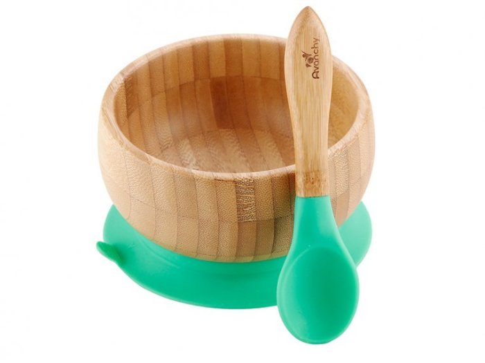 Bamboo Suction Baby Bowl & Spoon