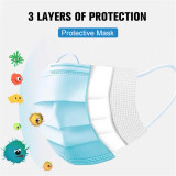 Filter 3-ply Disposable Face Mask Personal protection dust-proof Anti Spittle Eye Mask for Earloop