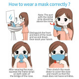 Filter 3-ply Disposable Face Mask Personal protection dust-proof Anti Spittle Eye Mask for Earloop