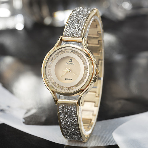 women quartz wristwatch stainless steel bangle/necklace/watch set fashion jewelry gift set for ladies
