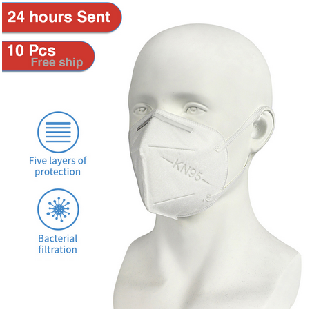 KN95 Mouth Masks 4-Layer PM2.5 N95 Respirator Face Dust Masks Medical Reusable Nonwoven Mouth Mask