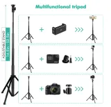 Copy 8 LED Selfie Ring Light for Live Stream/Makeup/YouTube Tik Tok Video, Dimmable Beauty Ringlight with Tripod Stand