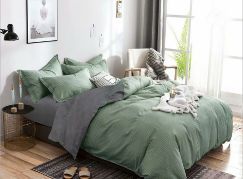 duvet cover king 100% washed microfiber 3 piece bedding sets solid color