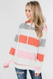 Orange Knocking Overlap Hoodie