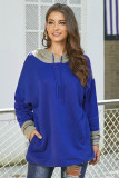 Blue Contrast Hoodie