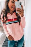 Pink Rainbow Stripes Hoodie