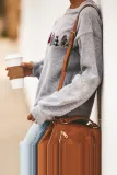 Christmas Tree Print Pullover Sweatshirt