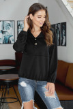 Black Alpine Drawstring Hoodie