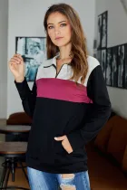Rose On the Go Quarter Zip Pullover