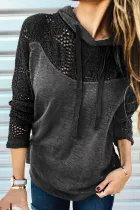 Daytime Long Sleeve Plain Hoodie