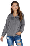 Gray Alpine Drawstring Hoodie