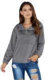 Gray Alpine Drawstring Hoodie