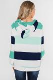 Green Knocking Overlap Hoodie
