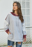 Gray Contrast Hoodie