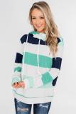 Green Knocking Overlap Hoodie