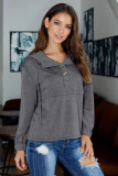 Gray Alpine Drawstring Hoodie