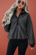 Gray Fleece Pullover Sweatshirt
