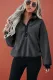 Gray Fleece Pullover Sweatshirt