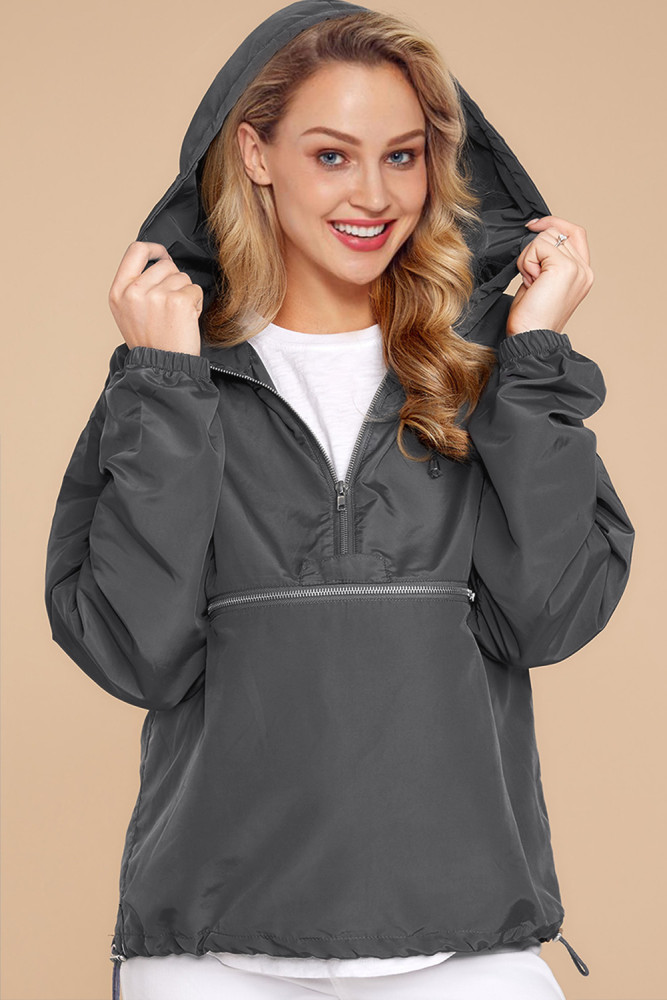 Gray Windbreak Jacket