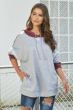 Gray Contrast Hoodie