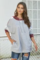 Gray Contrast Hoodie