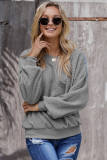 Gray Terry Thread Cashmere Sweathshirt