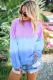 Color Block Tie Dye Pullover Sweatshirt