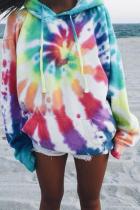 Oversized Rainbow Tie Dye Hoodie