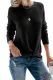 Black Knot Your Girlfriend Thermal Knit Top