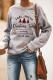 Christmas Tree Letters Print Pullover Sweatshirt
