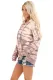 Purple Tie Dye Long Sleeve Drawstring Hoodie