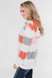 Orange Knocking Overlap Hoodie