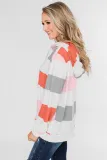Orange Knocking Overlap Hoodie