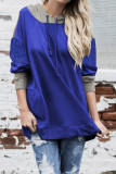 Blue Contrast Hoodie
