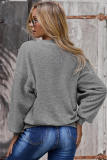 Gray Terry Thread Cashmere Sweathshirt